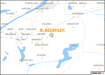 map of Albogården