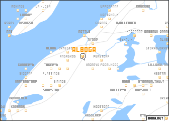 map of Alboga