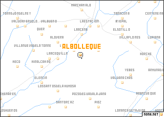 map of Albolleque