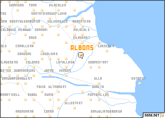 map of Albóns