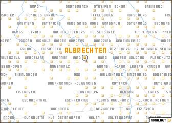 map of Albrechten