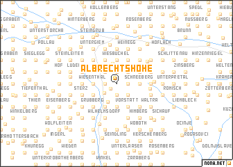 map of Albrechtshöhe