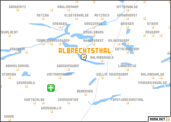 map of Albrechtsthal