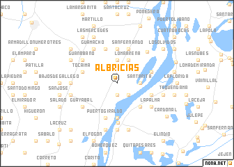 map of Albricias