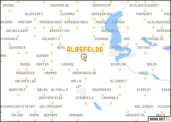 map of Albsfelde
