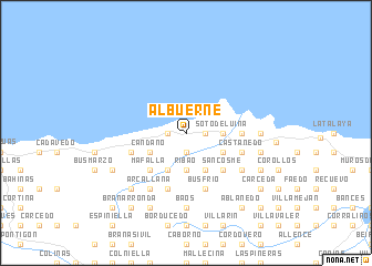 map of Albuerne