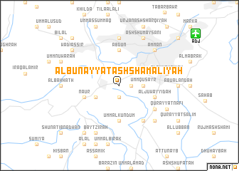 map of Al Bunayyāt ash Shamālīyah
