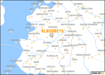 map of Albū ‘Obeyd