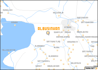 map of Ālbū Şinwān