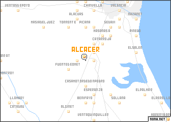 map of Alcácer