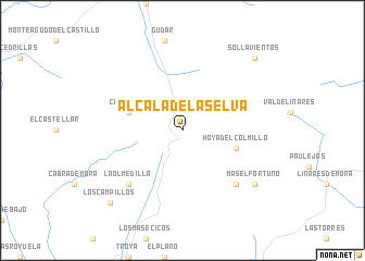 map of Alcalá de la Selva