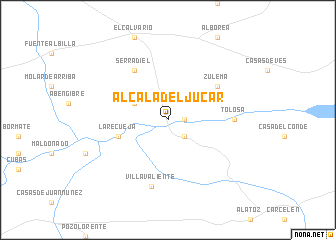 map of Alcalá del Júcar