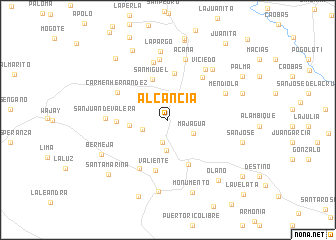 map of Alcancía