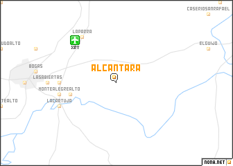 map of Alcántara