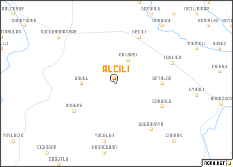 map of Alçılı