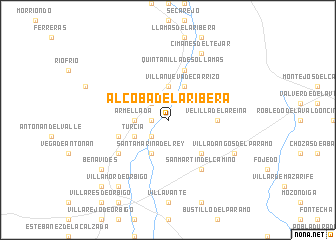 map of Alcoba de la Ribera