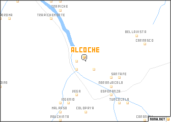 map of Alcoche