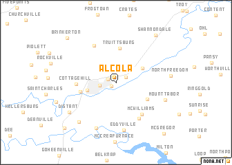 map of Alcola