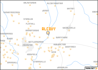 map of Alcovy