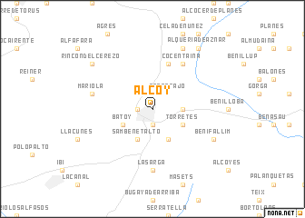 map of Alcoy