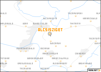 map of Alcsisziget