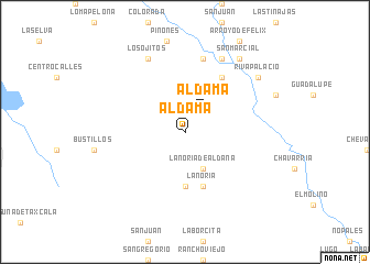 map of Aldama