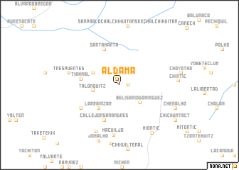 map of Aldama