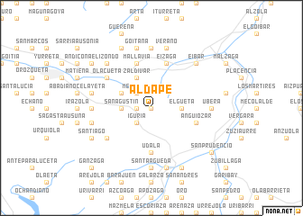 map of Aldape