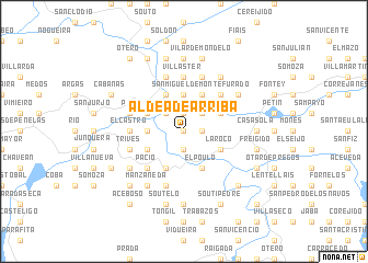 map of Aldea de Arriba
