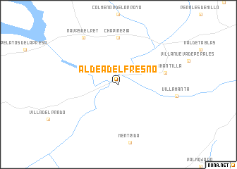 map of Aldea del Fresno