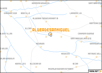 map of Aldea de San Miguel