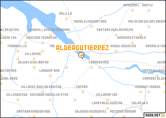 map of Aldeagutiérrez