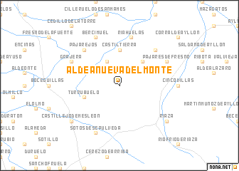 map of Aldeanueva del Monte