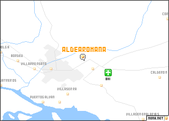 map of Aldea Romana