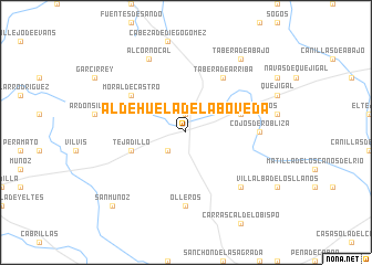 map of Aldehuela de la Bóveda