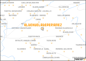 map of Aldehuela de Periañez