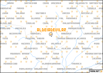 map of Aldeia de Vilar