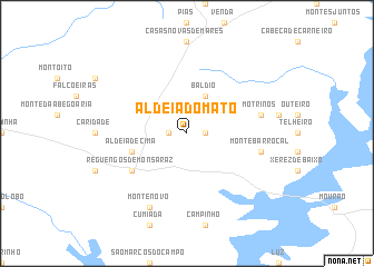 map of Aldeia do Mato