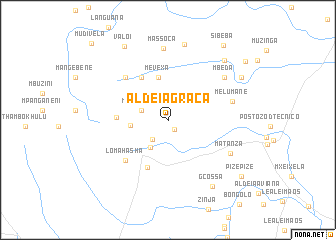 map of Aldeia Graca