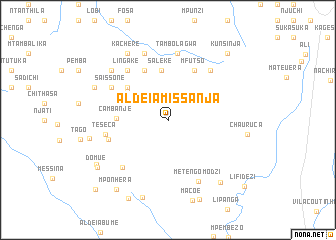 map of Aldeia Missanja