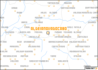 map of Aldeia Nova do Cabo