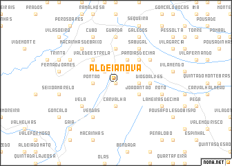 map of Aldeia Nova