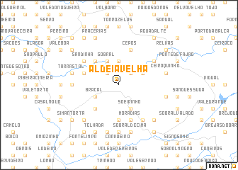 map of Aldeia Velha