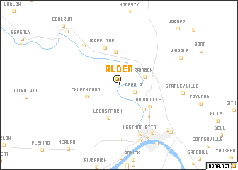 map of Alden