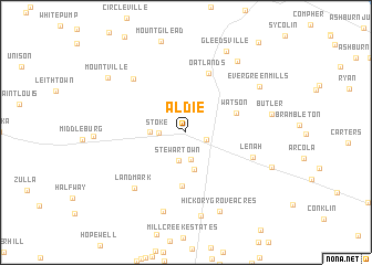 map of Aldie