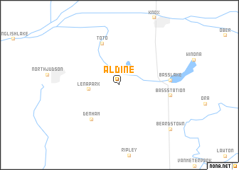 map of Aldine