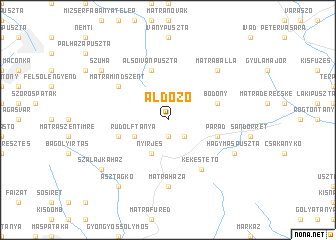 map of Áldozó