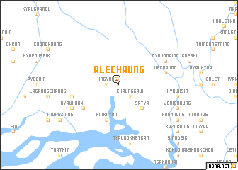 map of Alēchaung