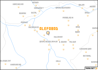 map of Alefābād