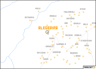 map of Alégé Pira